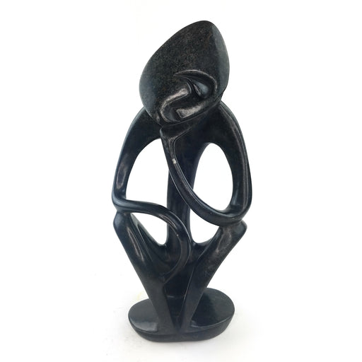 African Thinker Statue – Serpentine Shona Art From Zimbabwe