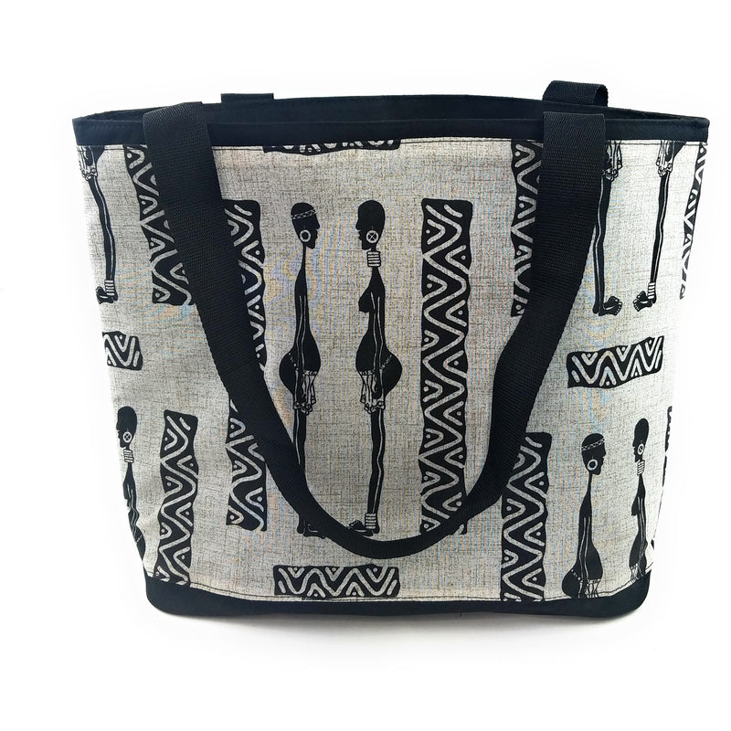 Handmade African Village Women Tote Bag