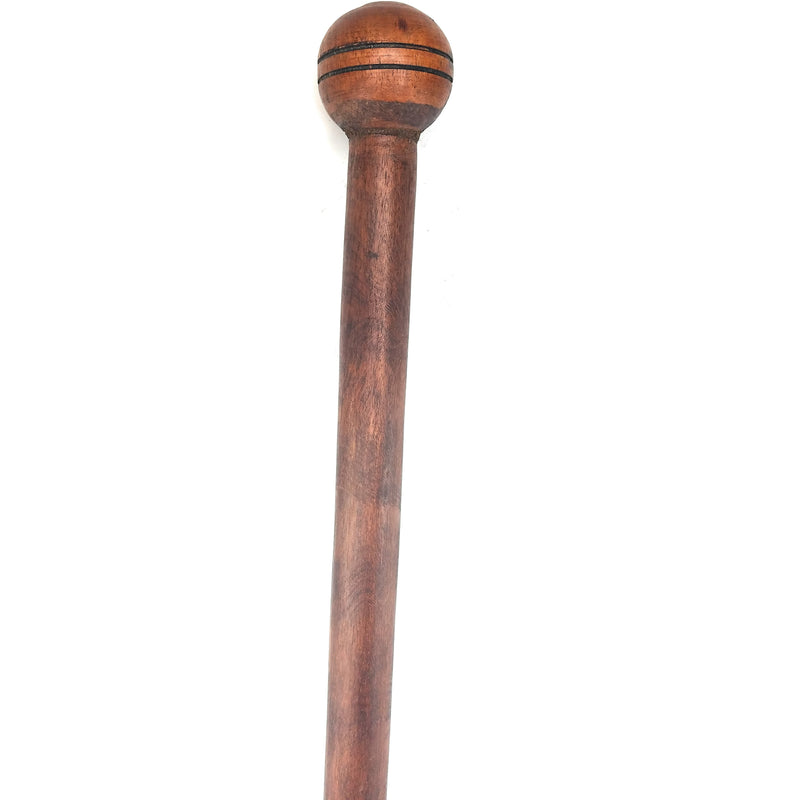 African Walking Stick with Round Ball Handle – Hand Carved in Zimbabwe