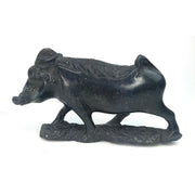 African Warthog Sculpture | Hand-Carved Shona Stone Zimbabwe