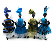 African Woman Doll Handmade in Senegal – Large | Authentic African Fabric Clothing