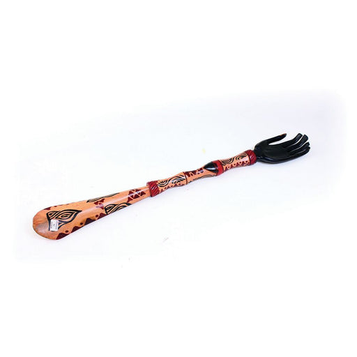 African Wooden Back Scratcher & Shoehorn
