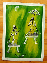 African Working Women Painting | Cultural Canvas Art