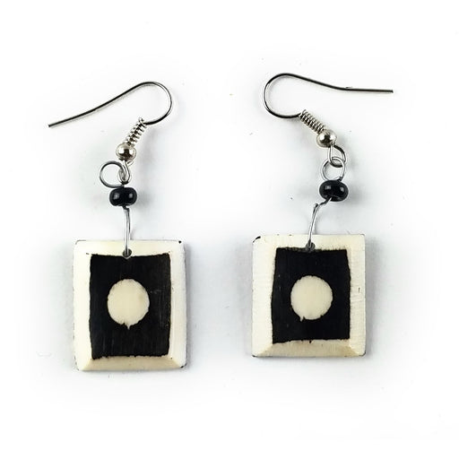 Afrocentric Bone Earrings – Handmade by Maasai Artisans in Kenya
