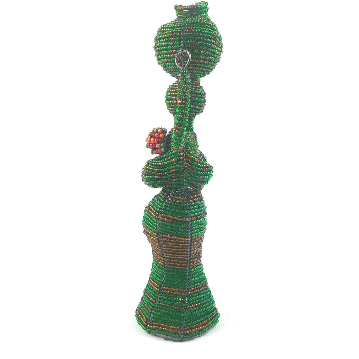 Beaded Working Mother and Baby Sculpture – Handmade in Zimbabwe