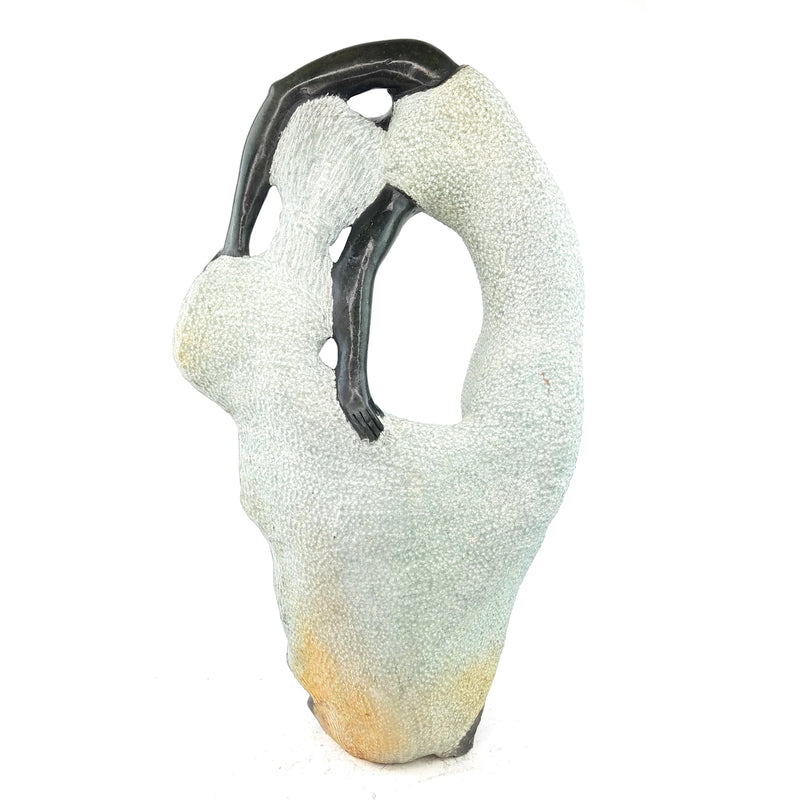 Beautiful Woman Dancing – Shona Springstone Sculpture Hand Carved in Zimbabwe