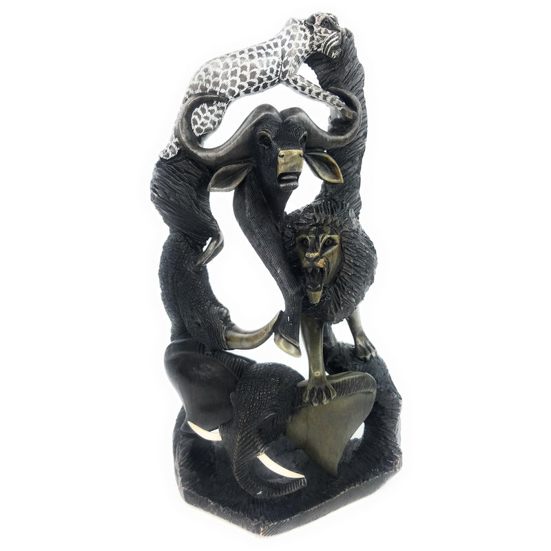 Big Five Safari Animals Sculpture