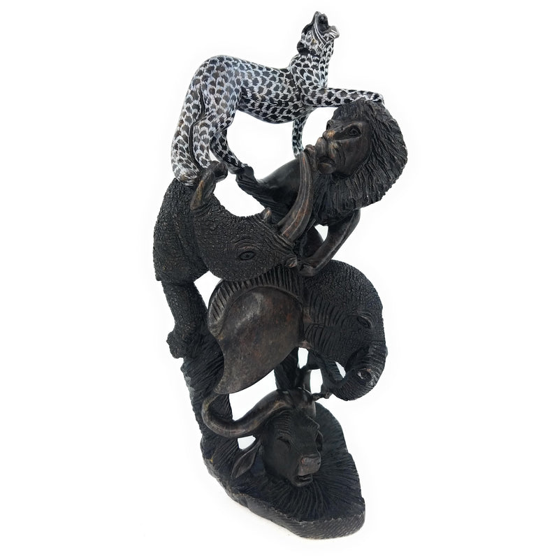 Big Five Safari Animals Sculpture