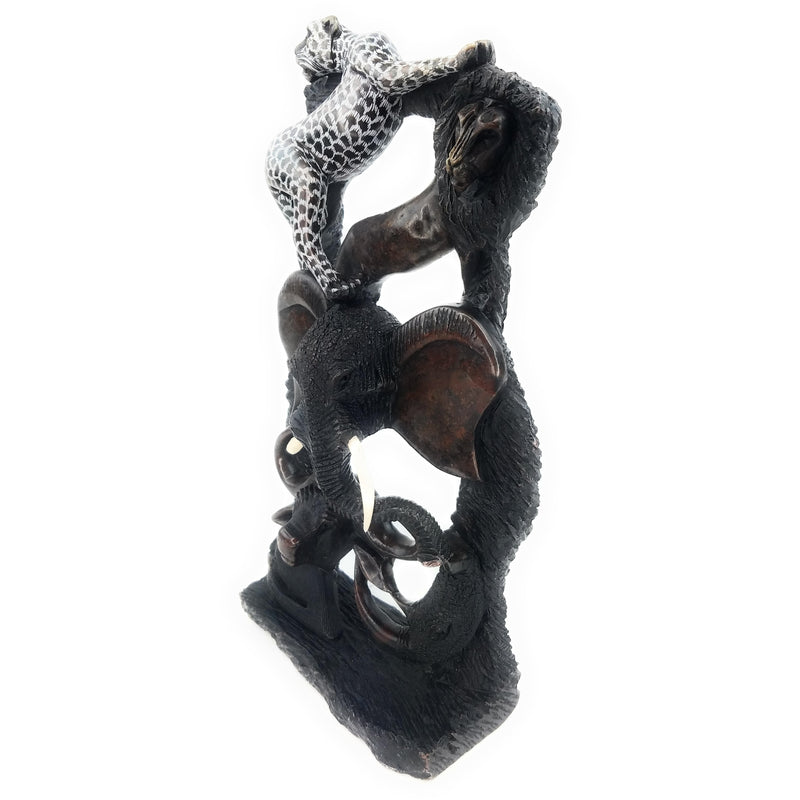 Big Five Safari Stone Sculpture