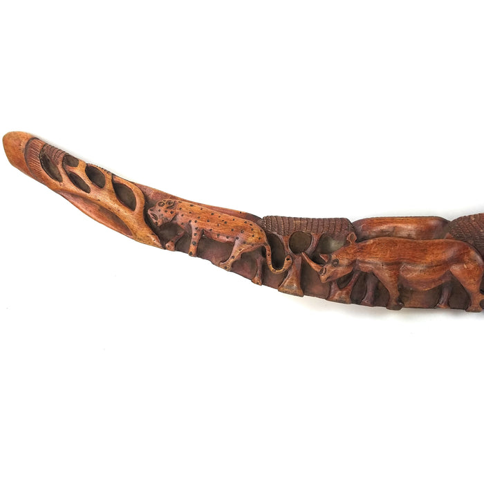 African Big Five Wooden Wall Plaque – Handmade Fair Trade Décor