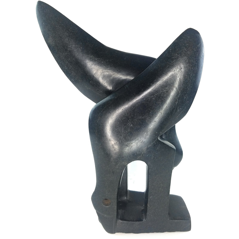Bird Couple Sculpture | Two-Sided Shona Stone Art from Zimbabwe