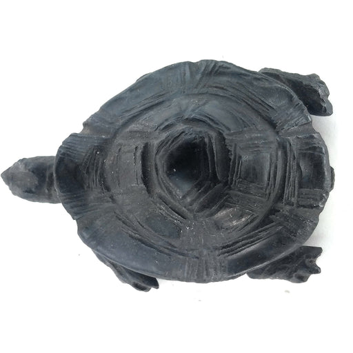 Black African Stone Turtle – Domed Shell | Hand Carved in Zimbabwe