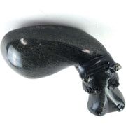 Black Hippo Sculpture | African Stone Art