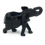 Black Serpentine Elephant Statue 7” | Zimbabwe