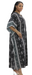 Black/White African Mudcloth Kaftan Dress