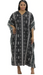 Black/White African Mudcloth Kaftan Dress