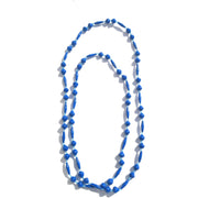 Blue Bead Necklace – Handmade Maasai Recycled Paper Jewelry
