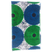 Blue & Green Circle Print African Headwrap | Vibrant Ankara Headwrap