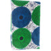 Blue & Green Circle Print African Headwrap | Vibrant Ankara Headwrap