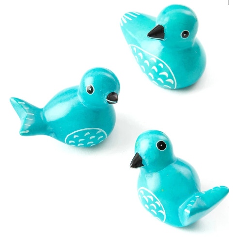 Miniature Soapstone Bird Figurine – Hand Carved in Kenya