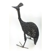 Braid Detail Recycled Metal Guinea Fowl Sculpture – Handmade in Zimbabwe