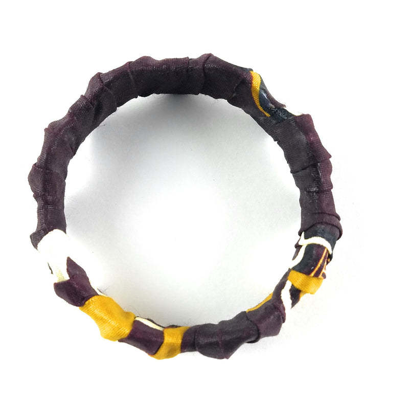 Brown Kitenge Bracelet | Handmade African Jewelry