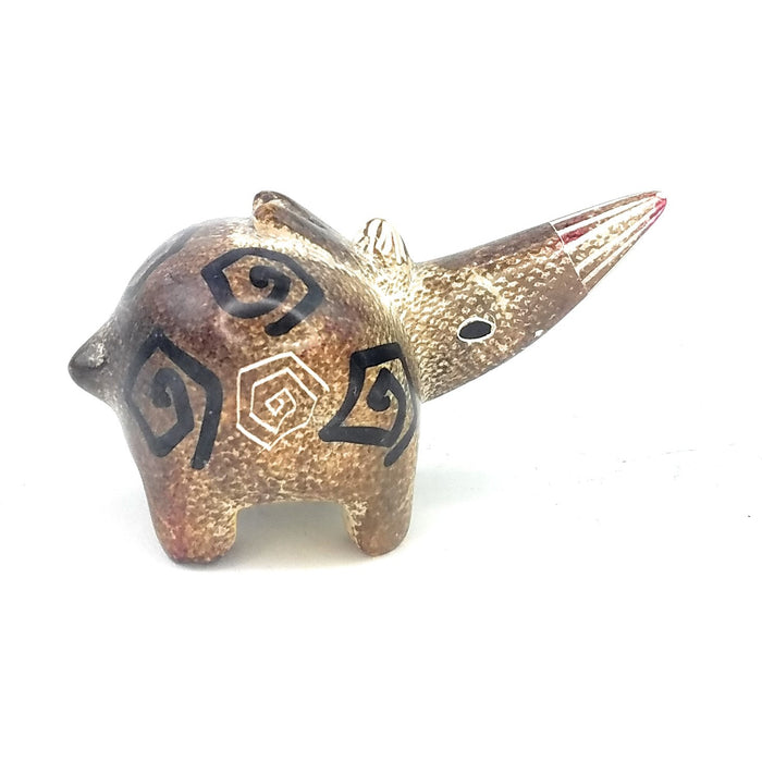 Miniature Soapstone Rhino Figurine – Handmade in Kenya