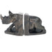 Brown Rhino Bookends | Shona Stone Sculpture from Zimbabwe