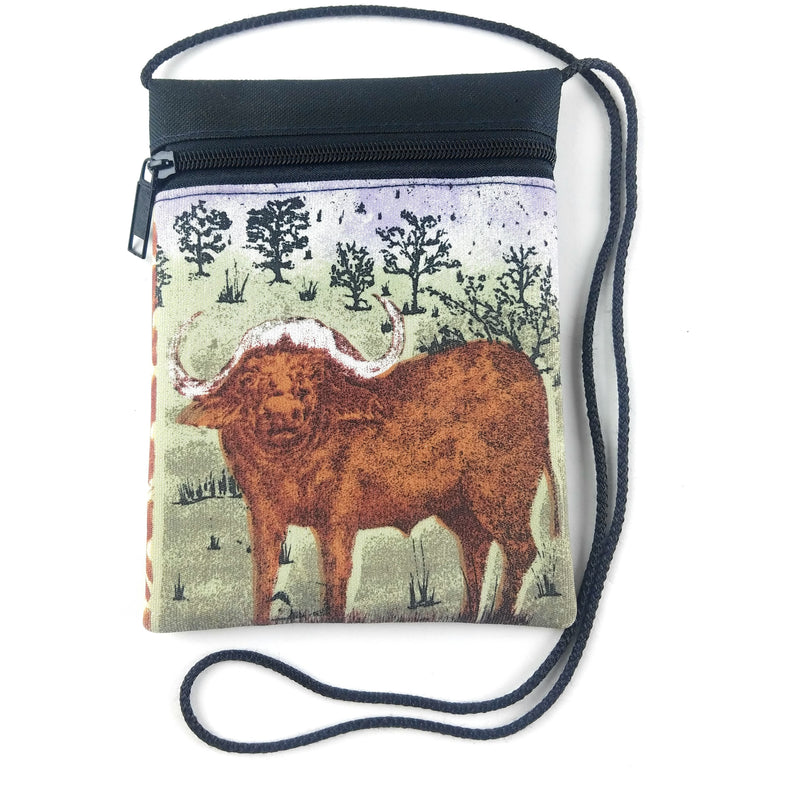 Buffalo Safari Passport Bag – Handmade African Travel Accessory