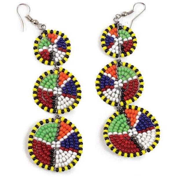 Three Circle Earrings