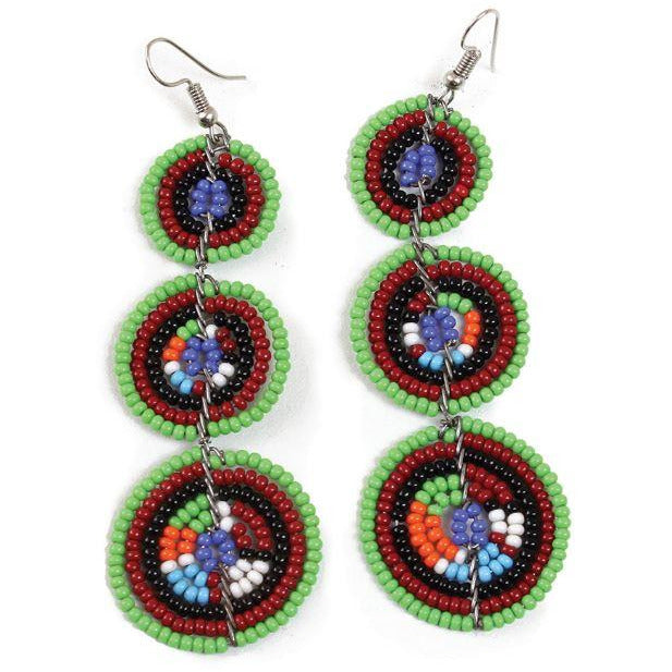 Three Circle Earrings