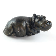 Classic Resting Hippo Sculpture – Hand Carved Stone Zimbabwe