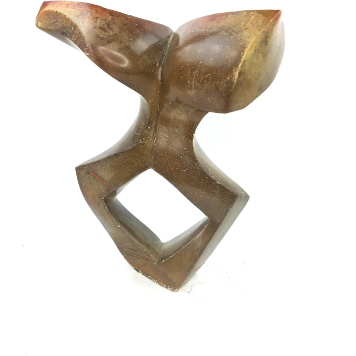 Closer Stone Kissing Couple Sculpture | Hand Carved in Zimbabwe