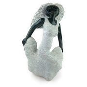 Contemporary Shona Beautiful Woman Sculpture – Flowing Dress Springstone Art