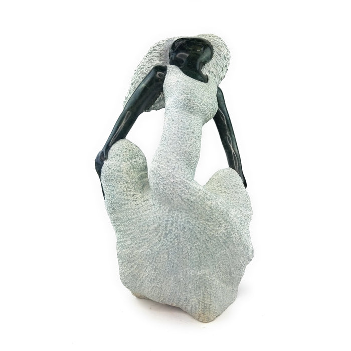 Contemporary Shona Beautiful Woman Springstone Sculpture – Zimbabwe Art