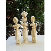 Corn Husk Mother Doll with Baby – Handmade African Figurine from Zimbabwe