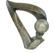 Curved Abstract Plant Sculpture – Shona Stone Art from Zimbabwe