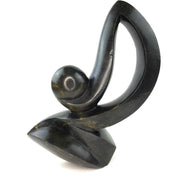 Curved Base Abstract Sculpture – Shona Stone Art from Zimbabwe