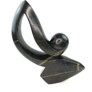 Curved Base Abstract Sculpture – Shona Stone Art from Zimbabwe