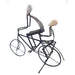 Cyclist with Child Sculpture – Handmade in Zimbabwe
