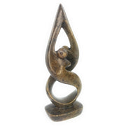 Dancing Couple – Shona Hand-Carved Earthtone Stone Sculpture | Zimbabwe