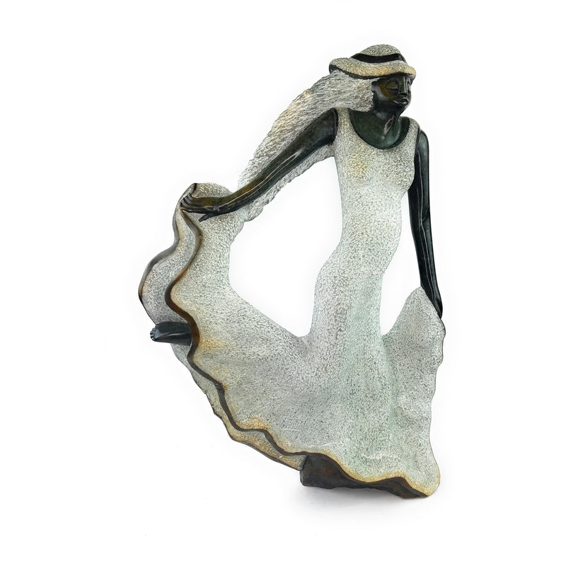 Beautiful Dancing Woman – Hand Carved Shona Springstone Sculpture