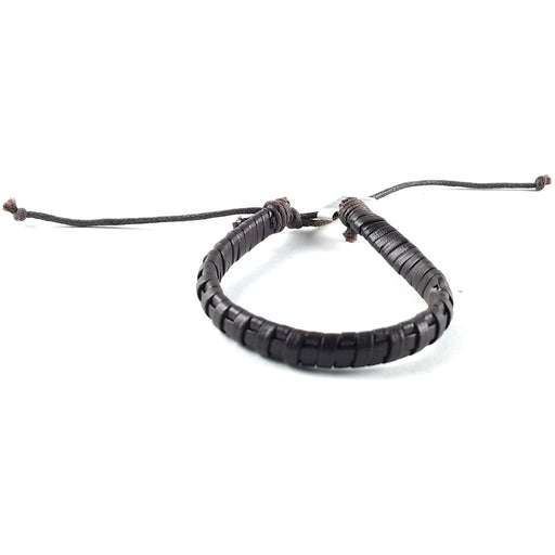 Brown Woven Leather Bracelet – Handmade Fair Trade Jewelry