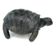 Dark Green African Stone Turtle Sculpture | Zimbabwe