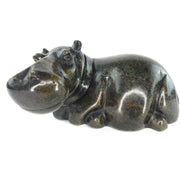 Dark Hippo Sculpture | Zimbabwe Stone Art