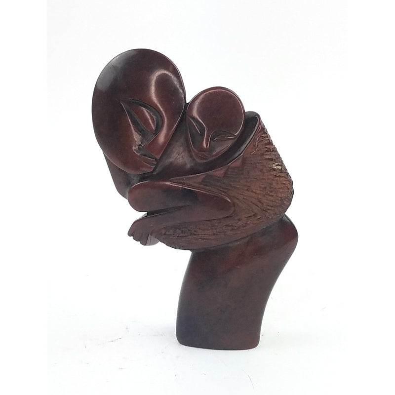 Dark Red Jasper Mother & Child | Hand Carved Zimbabwe