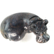 Detailed Resting Hippo Sculpture – Shona Stone Art Zimbabwe