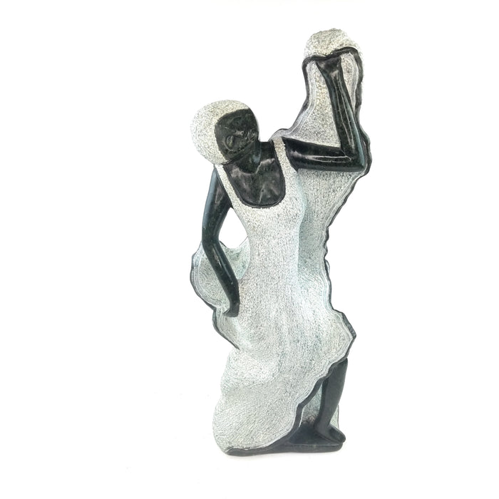 Elegant Shona Woman Springstone Sculpture – Handcrafted Zimbabwe Art