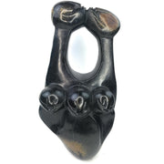 Family of Five Sculpture – Kissing Parents in Springstone Serpentine