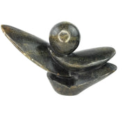 Floating Abstract Plant Sculpture – Shona Stone Art from Zimbabwe